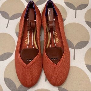 Rothy's Women's Pointed Knit Flats - Rust Orange